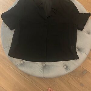 Evereve Black Button Down Shirt